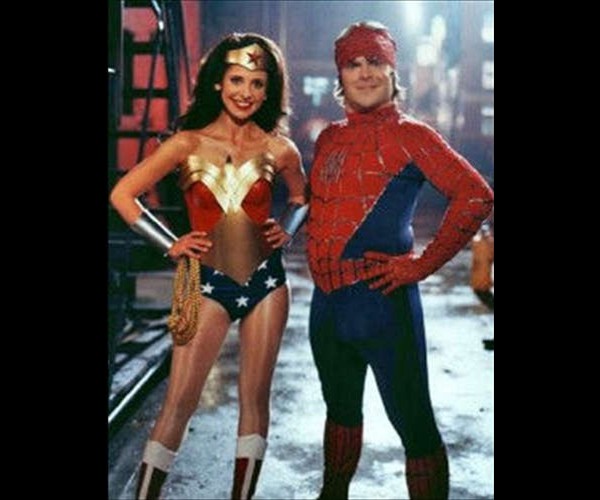 with Jack Black - MTV Movie Awards 2002