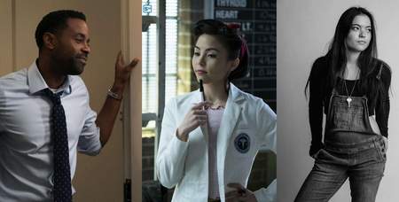 Brandon Scott, Anna Arkana, and Piper Curda - Thud castmembers
